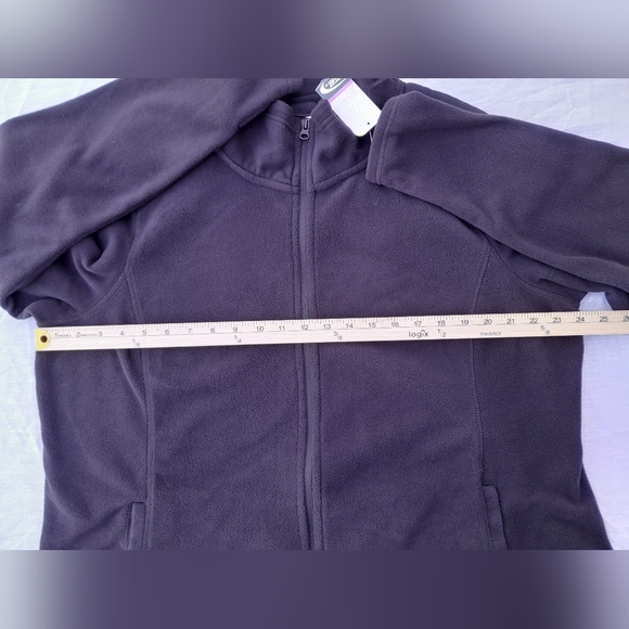 - Mta Sports Plush Micro Fleece Zip Up Mock Neck Jacket with Thumb holes 2X - Picture 4 of 15